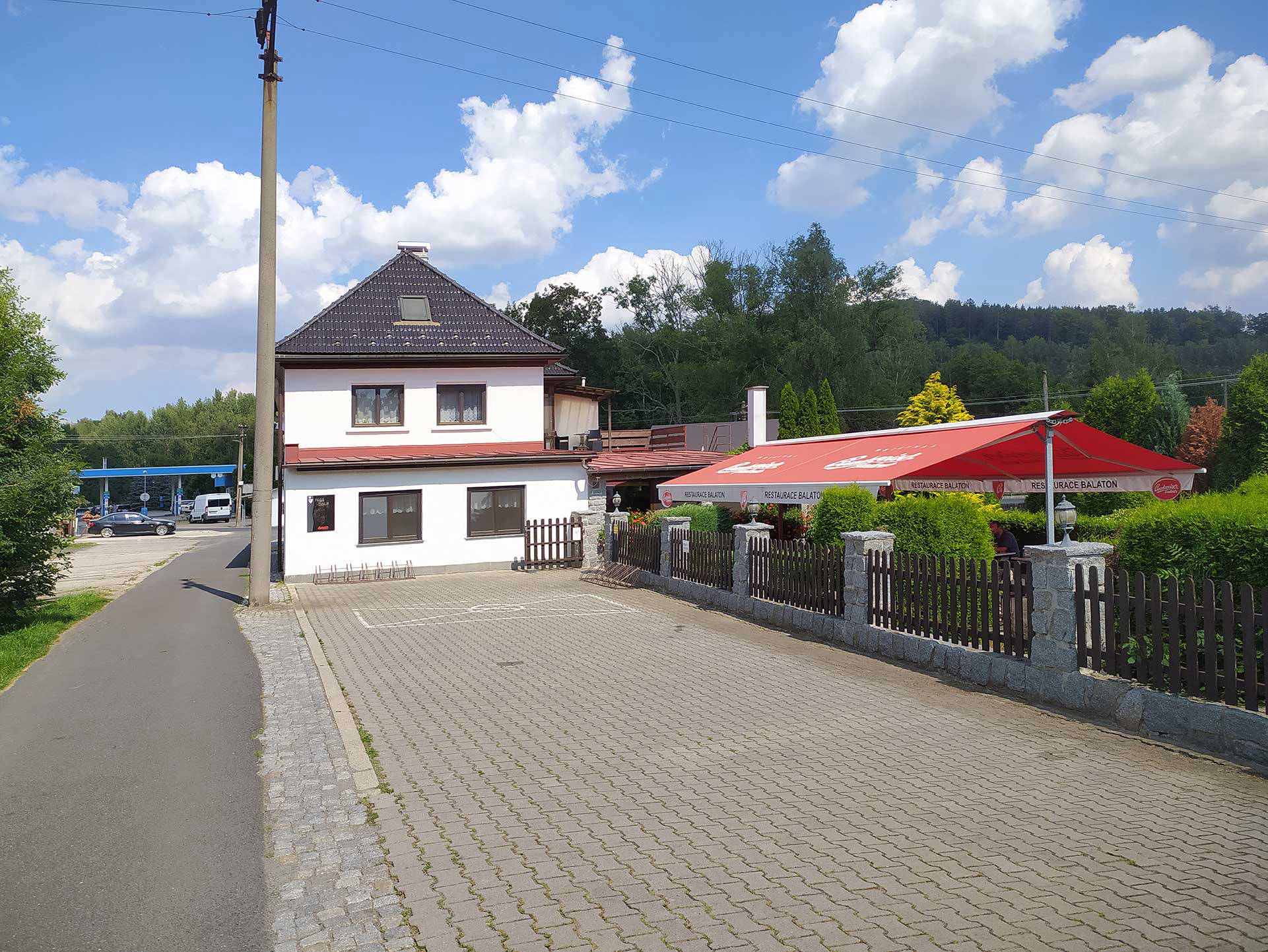 Exteriér restaurace Balaton Rožany Šluknov